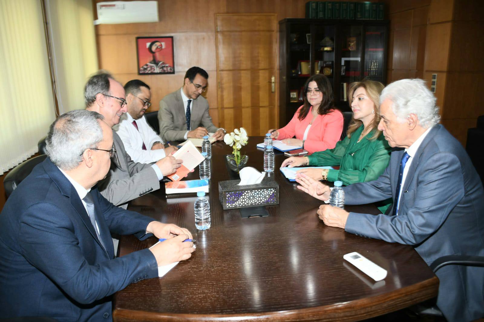 استقبال وفد عن المعهد الدولي لمنتدى البدائل للدراسات الصحراوية الأندلسية